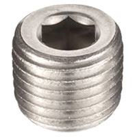 ¼ inch NPT galvanized merchant steel hex head counter sunk plug