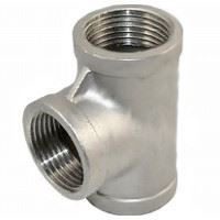 Picture of ⅜ inch NPT Class 150 Stainless Steel Straight Tee