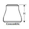 304 stainless steel weld on concentric reducer drawing