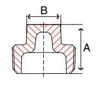 class 150 malleable iron square plug head drawing