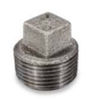 Picture of ⅛ inch NPT galvanized malleable iron square head plug