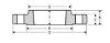 Picture of 10 inch to 6 inch NPT Threaded Class 150 Carbon Steel Flange