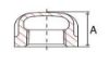 class 300 threaded caps malleable iron  line drawing