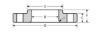 class 150 316ss lap join flange dimensional drawing