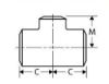 weld on tee reducer line drawing