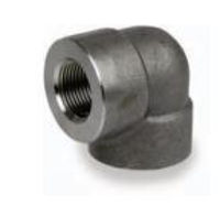 Picture of 2 inch NPT forged Carbon steel class 3000 threaded 90 degree elbow