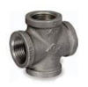 Picture of 2-½ inch NPT class 150 galvanized malleable iron cross