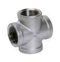 Picture of ¼ inch NPT 316 stainless steel class 150 threaded cross