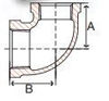 class 150 reducing elbow line drawing