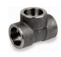 Picture of 2 inch forged carbon steel socket weld straight tee