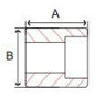 Picture of 4 inch forged carbon steel socket weld half coupling