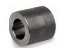 Picture of Class 3000 forged carbon steel socket weld reducing coupling 1/2 x 3/8  inch