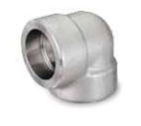 Picture of ¼ inch 90 degree forged 304 stainless steel socket weld elbow