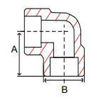 Picture of 1 inch 90 degree forged 304 stainless steel socket weld elbow