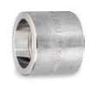 Picture of 1 ½ inch forged 304 stainless steel socket weld coupling