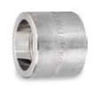 Picture of 3 inch forged 304 stainless steel socket weld coupling