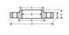 Picture of 4 x 1-1/4 inch class 150 carbon steel slip on reducing flange