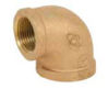 Picture of ½ inch NPT Threaded Bronze 90 degree elbow