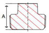 class 125 bronze solid core threaded plug line drawing