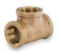 Picture of ¼ inch NPT Threaded Lead Free Bronze Tee