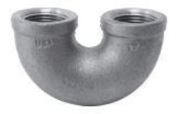 Picture of 2 inch NPT black 180 degree open return bend