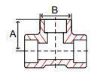 Picture of 1 ¼ inch forged 304 stainless steel socket weld tee