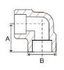 Picture of ¼ inch 90 degree forged carbon steel socket weld elbow - Made In USA