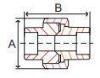 Picture of 1 inch forged carbon steel socket weld union - Made In USA