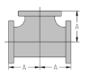 Picture of 16 inch Flanged Straight Tee in Cast Iron