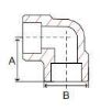 Picture of 1 inch 90 degree forged carbon steel class 6000 socket weld elbow - Made In USA