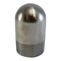 Picture of 2 inch NPT Class 150 Carbon Steel Bull Plug with 1/2 inch tap