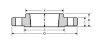 Picture of ¾ inch Threaded Class 150 Carbon Steel Flat Face Flange
